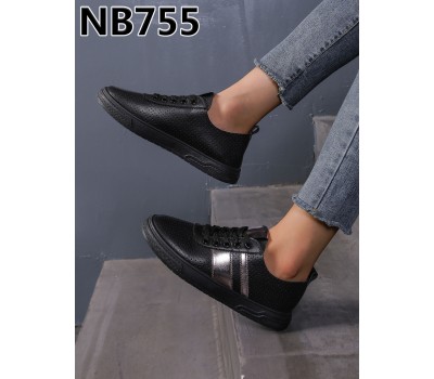 NB755 ALL BLACK TU